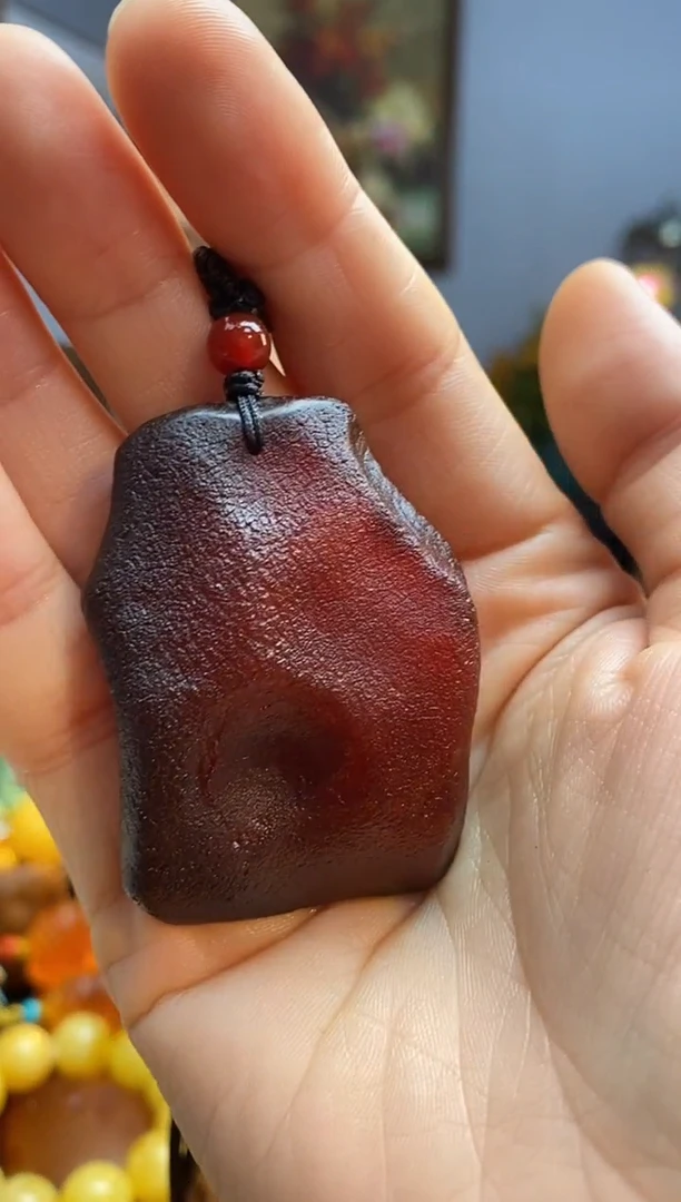 琥珀颈饰未镶嵌吊坠
