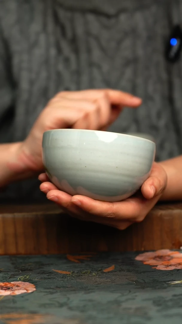 杯随机    釉下彩手工手绘同款陶器