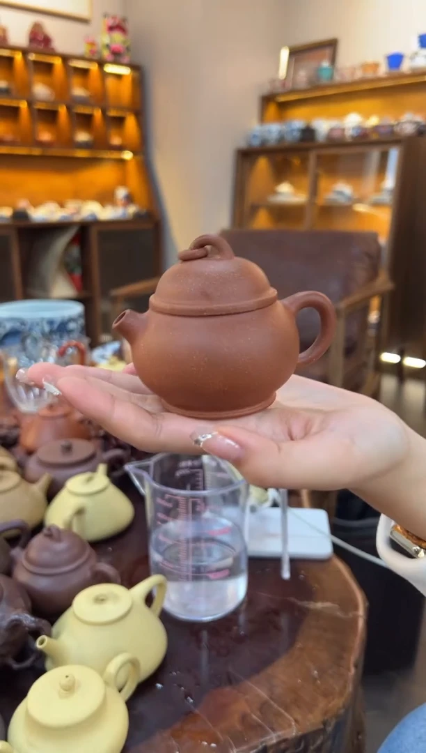 【闪购商品】紫砂茶壶【头哥手工壶】文旦降坡泥