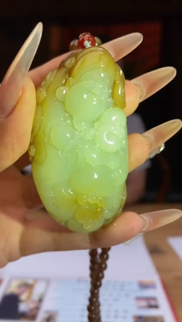 和田玉未镶嵌颈饰A543