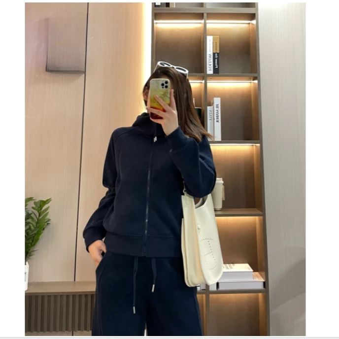 7635春季时尚纯色净版休闲连帽外套