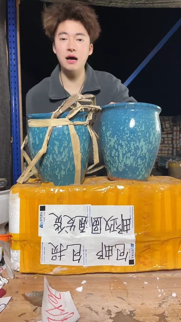 紫砂花盆宜兴紫砂粗陶花盆17*22