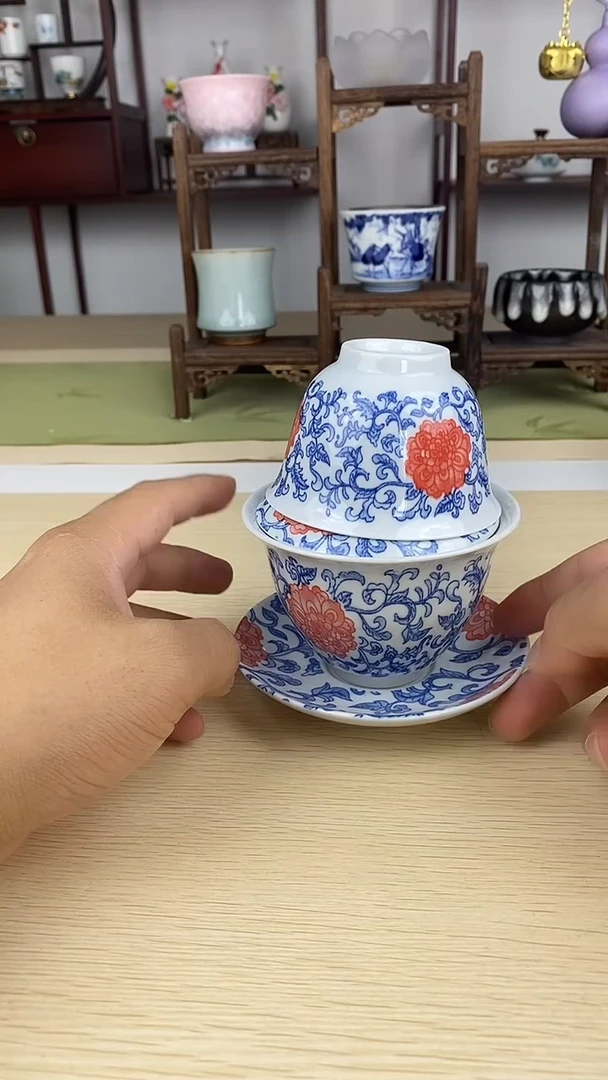瓷片瓷心匠物直播间福利盖碗