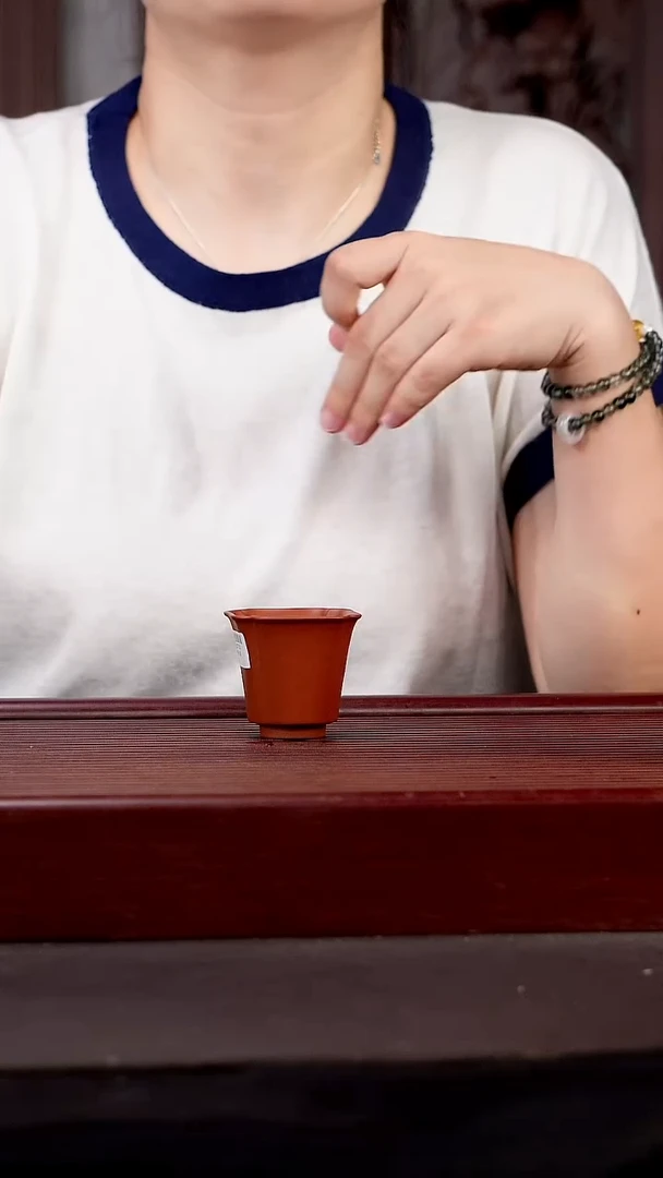 茶壶紫砂YZGT15982静舒杯（朱泥）