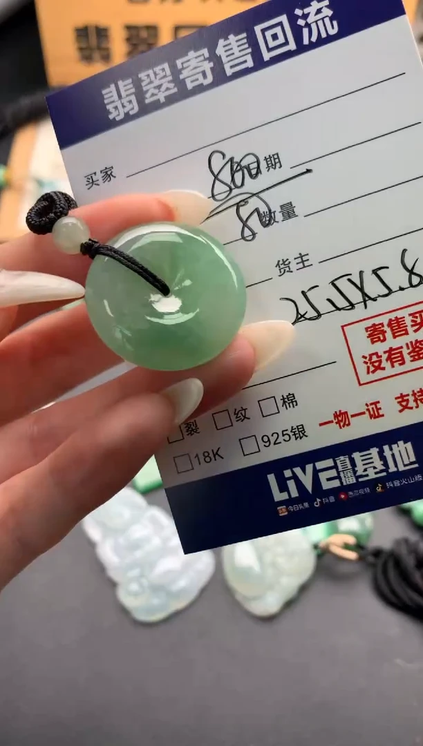 翡翠未镶嵌颈饰10137976