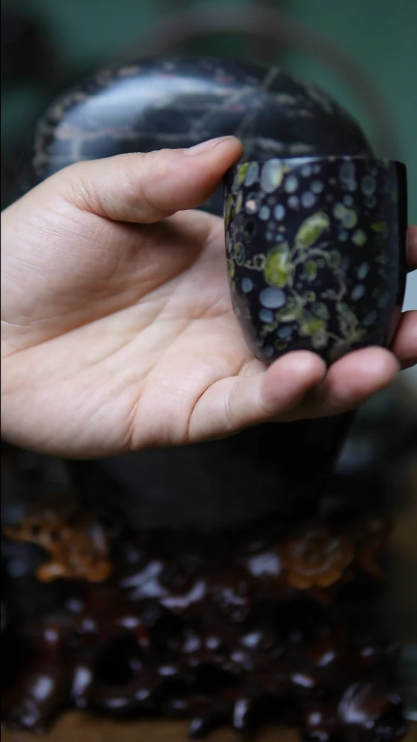 【闪购商品】 梅花玉老料主人杯绿梅