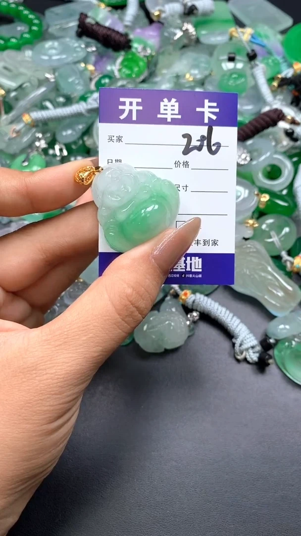 颈饰未镶嵌翡翠(配扣头多样性发其一）206