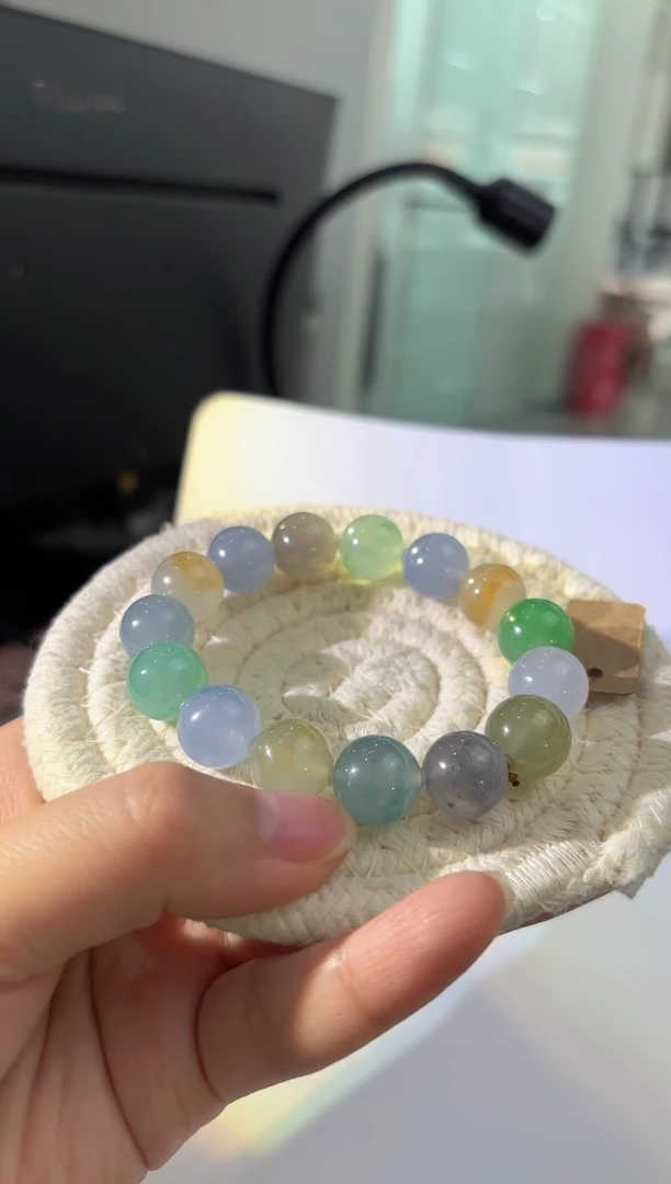 未镶嵌手串翡翠多宝手串多人不退不换