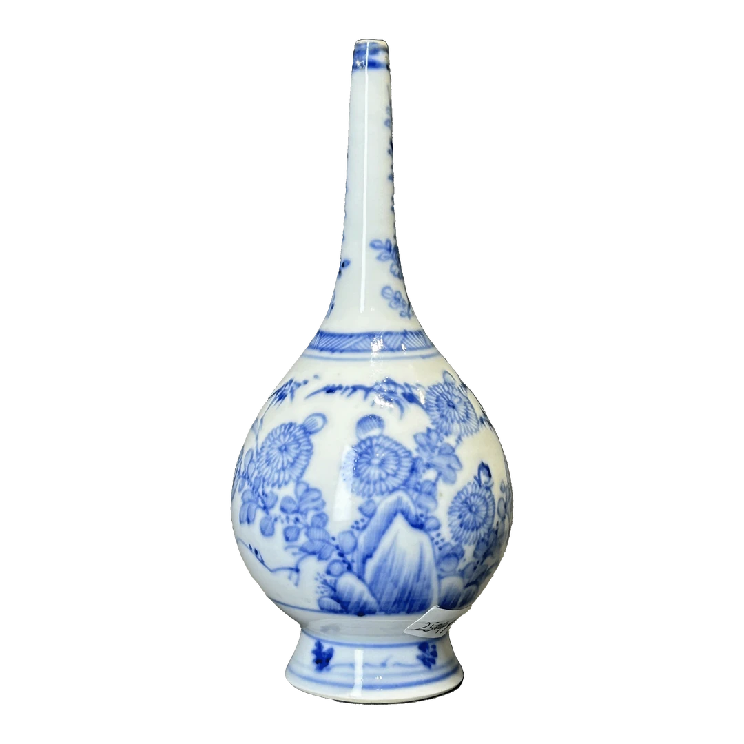 25048301x青花花卉纹锥把瓶