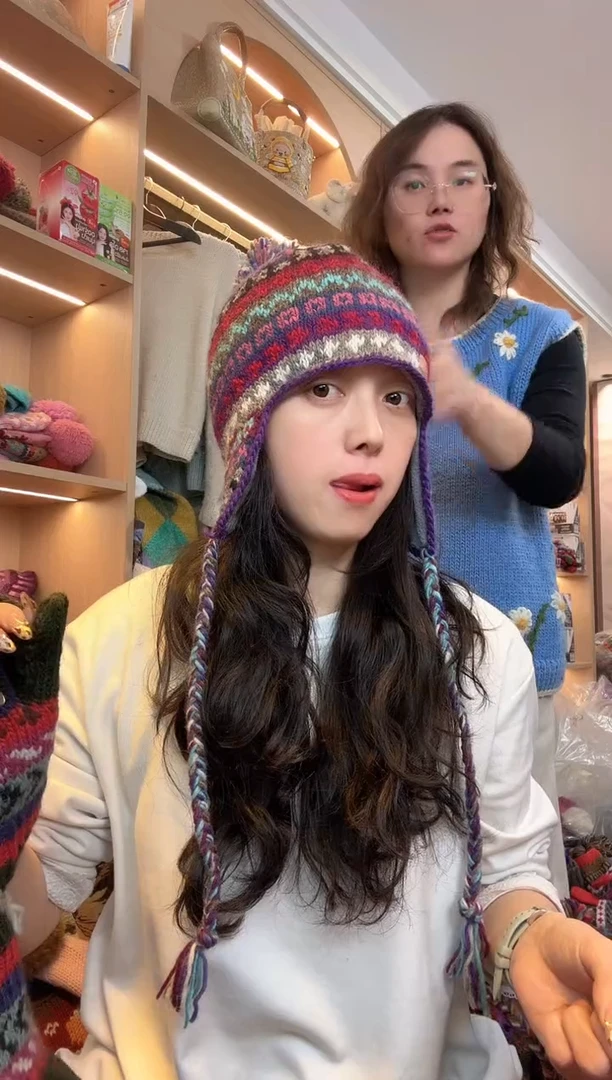 羊毛心*百羊毛护耳帽B602