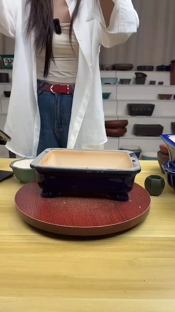 紫砂花盆浅草紫砂花盆