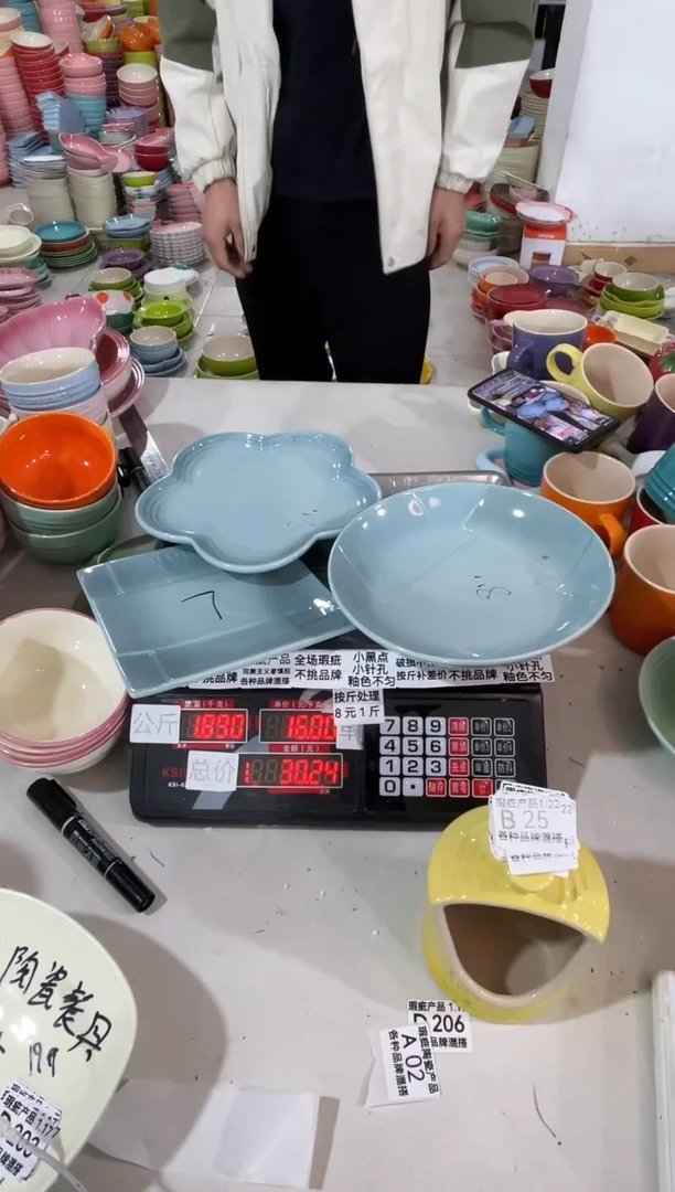 【闪购商品】其他瓷片微瑕陶瓷餐具家用B25