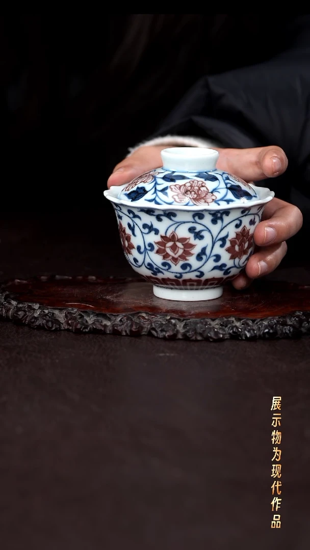 杯子陶景德镇全手工手绘瓷器！