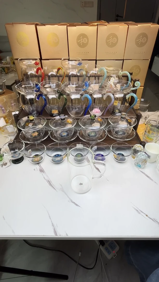 手工艺品玻璃禾器 清简杯透明