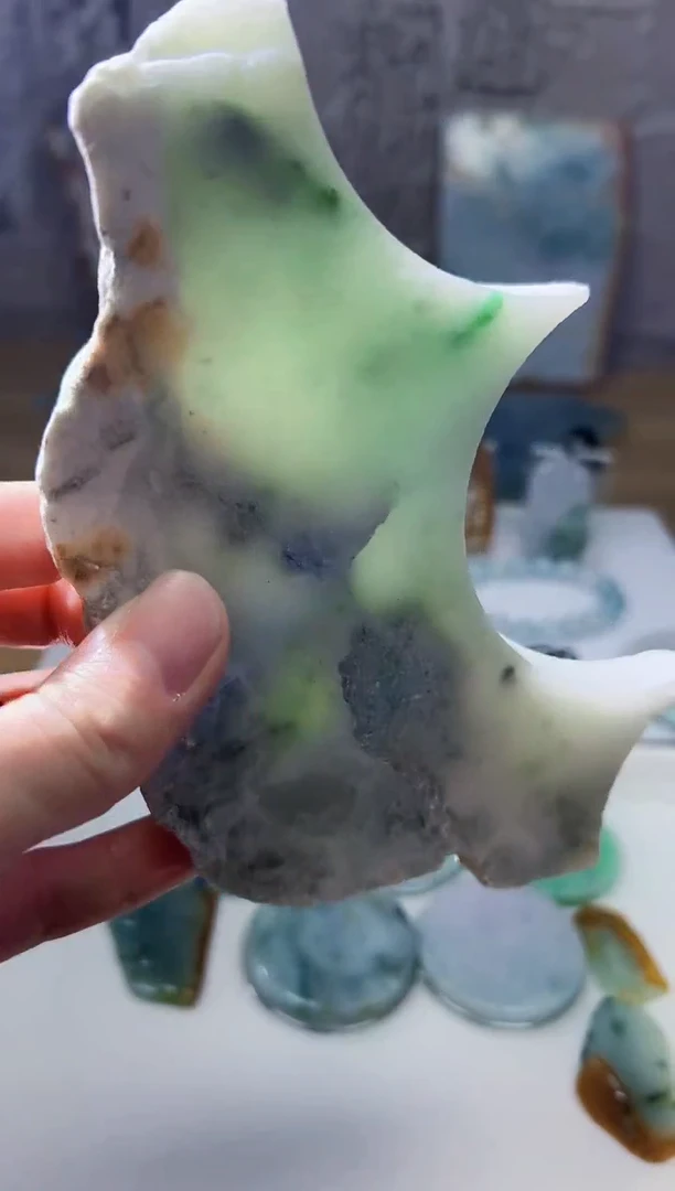 裸石翡翠天然翡翠A货玉 南 760