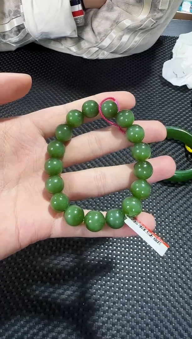 【闪购商品】和田玉（碧玉）手串未镶嵌约12mm