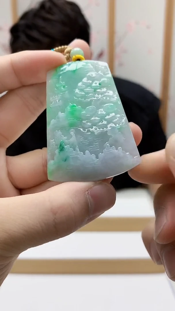 未镶嵌定制翡翠5145bb-毛货挂件10