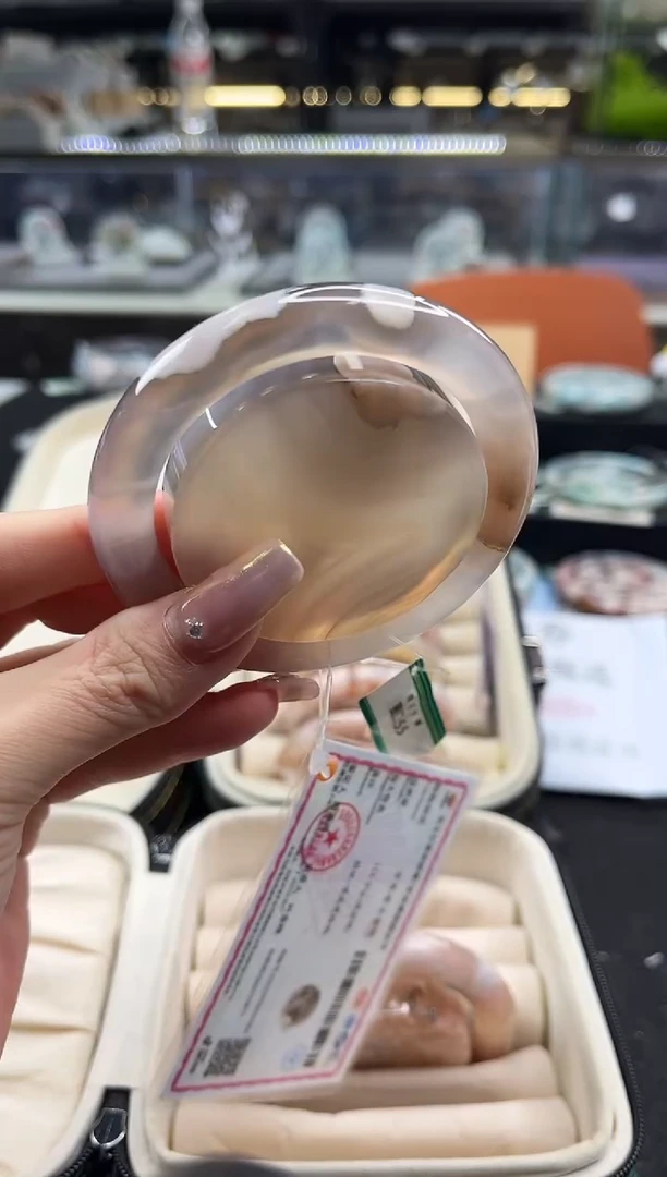 未镶嵌手镯石英质玉55圈口（赠品镯心）6421214