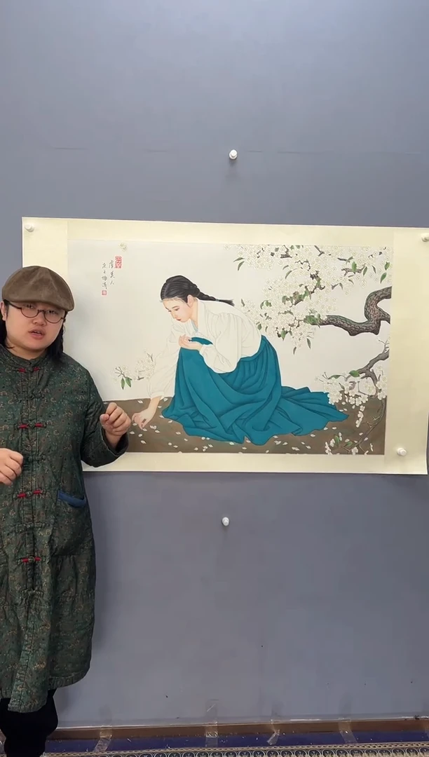 国画梅清老师8pc人物作品