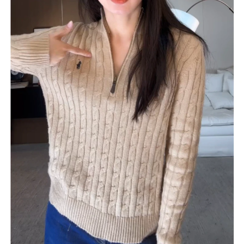 2025秋冬新款百搭时尚韩版宽松显瘦休闲针织毛衫LK2508131