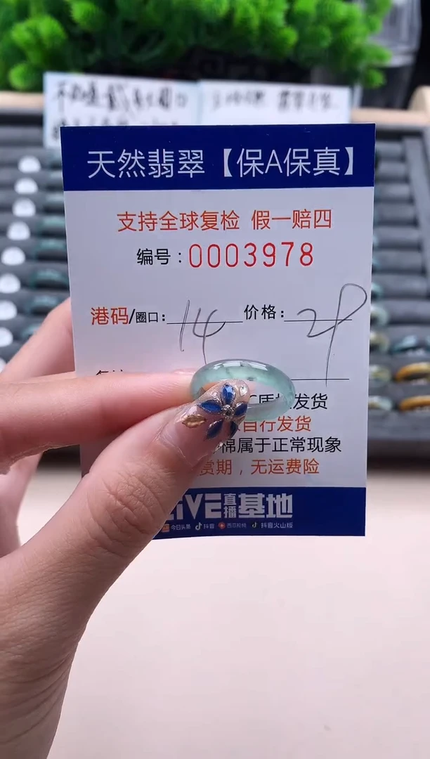未镶嵌戒指翡翠3978