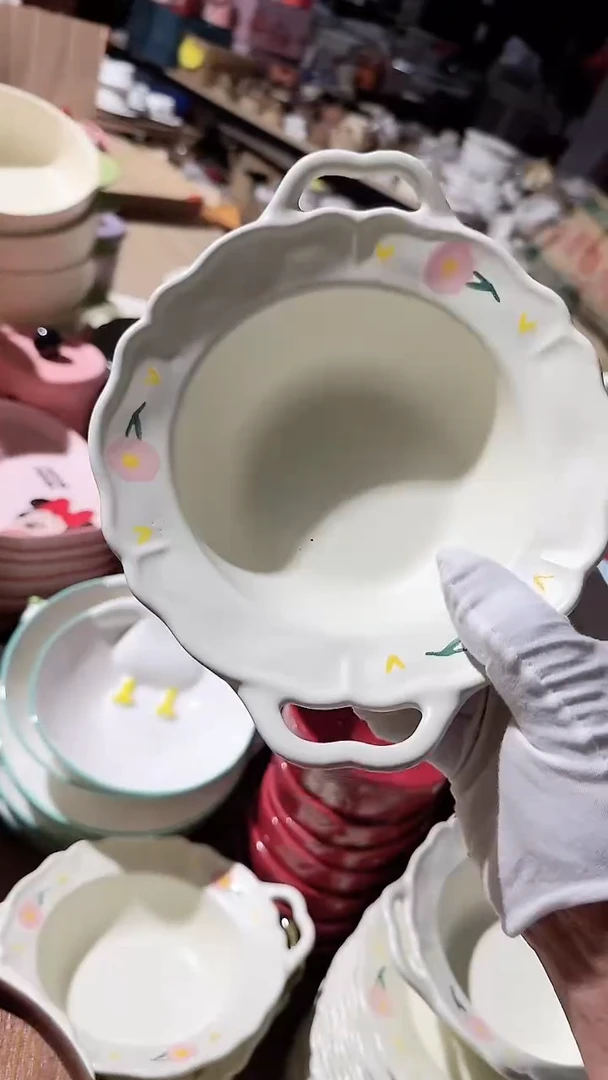 碗双耳碗微瑕 凑满20元包邮