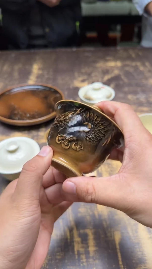 （预售）太初堂张乐墨龙盖碗