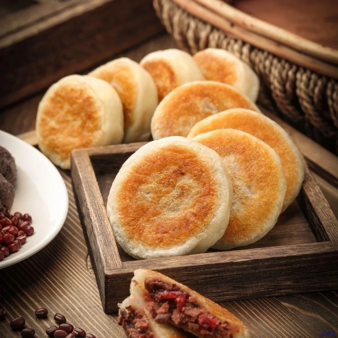 东北粘火勺特产红小豆馅老式年糕饼江米大黄米非真空火烧3