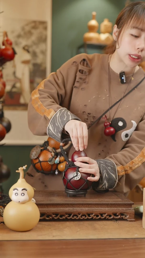 【闪购商品】86号精品天然大漆工艺防渗内胆酒葫芦~