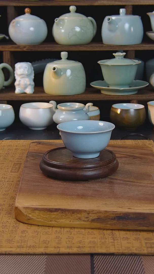 原矿原釉汝瓷福利杯