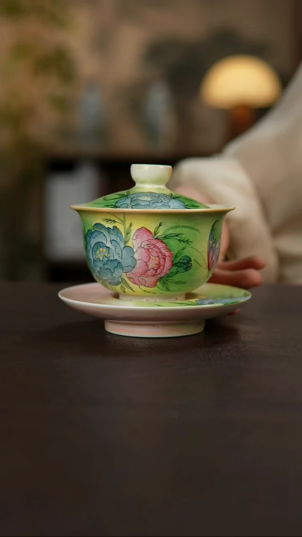 杯景德镇陶瓷杯碗柴烧多人