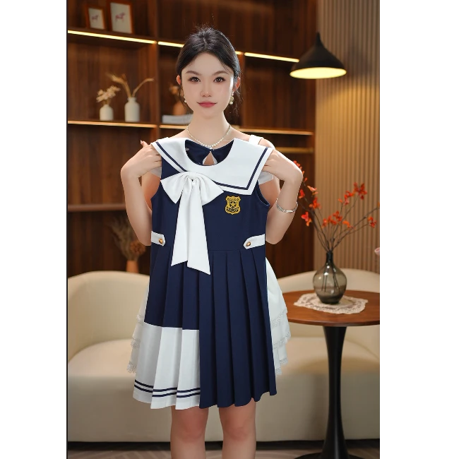 AODUOSEN/奥多森高端定制领结polo裙甜美公主连衣裙