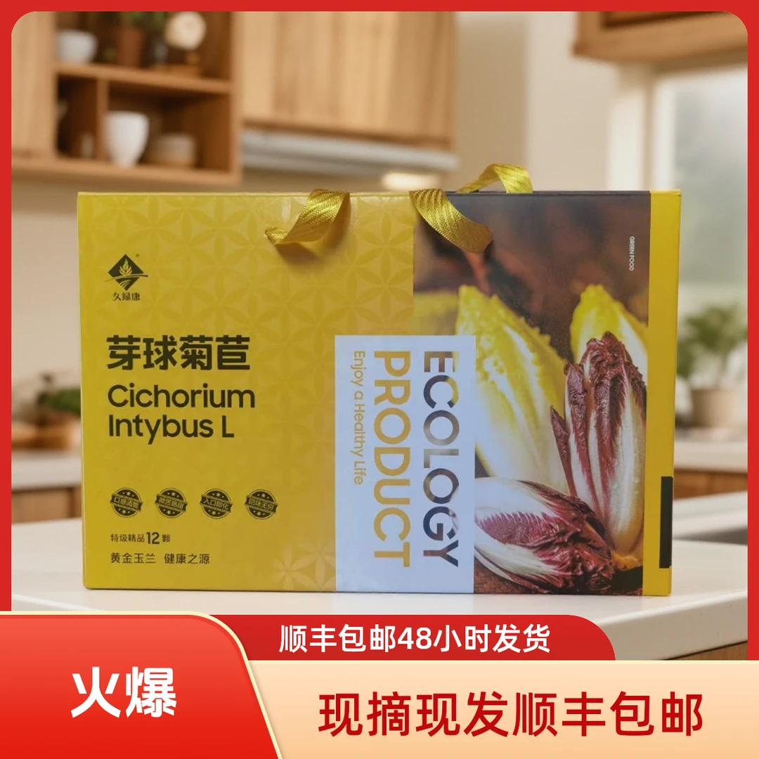 3斤精品菊苣菜礼盒金玉兰菜新鲜紫菊苣菜水培芽球菊苣顺丰包邮