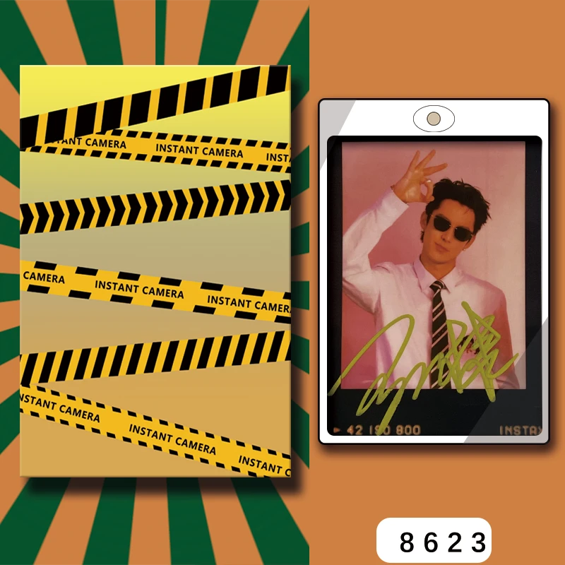 D8623【王鹤棣】 正品拍立得照片 黑金