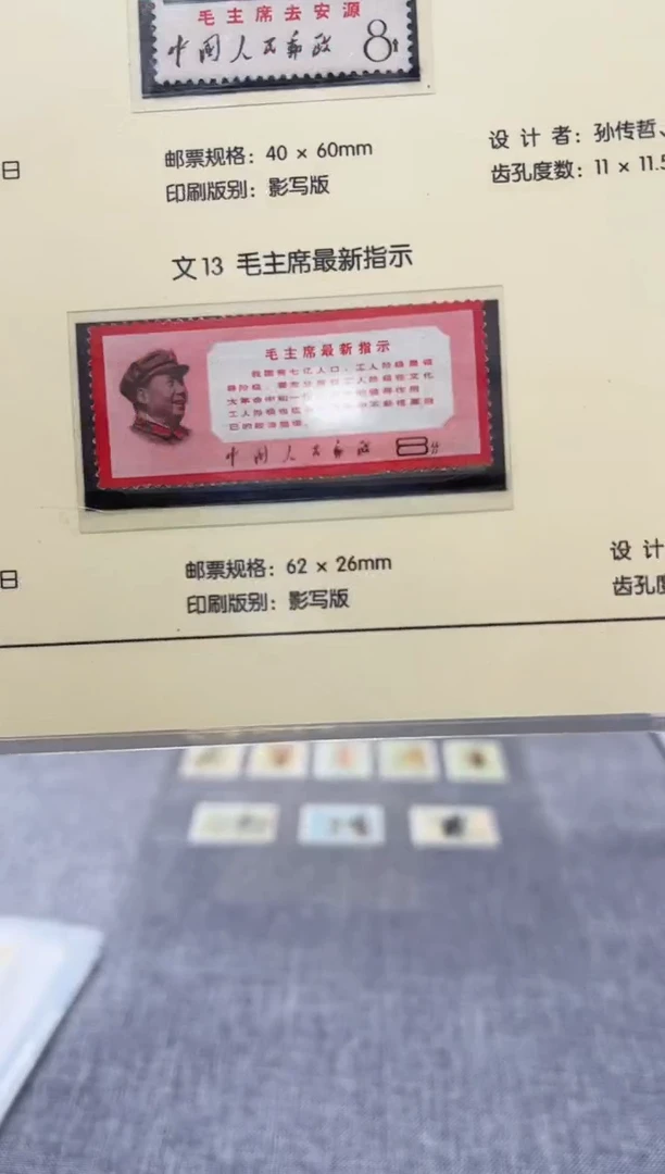 文13 指示套票 封装评级 邮票