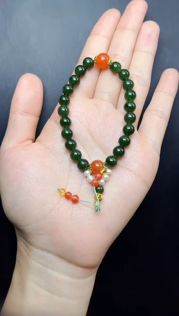 手串未镶嵌和田玉06碧玉手串