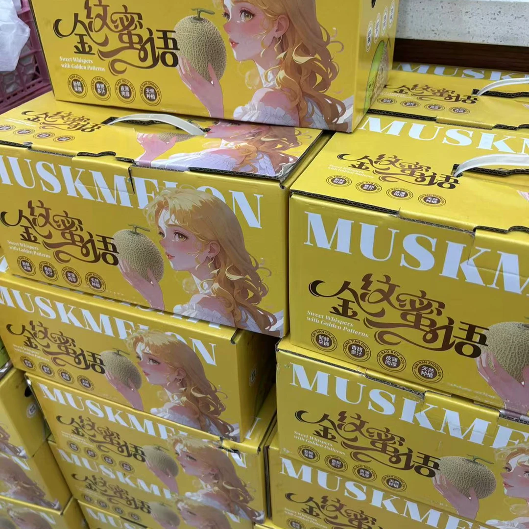 活动网纹瓜甜瓜一个（毛重约2斤）