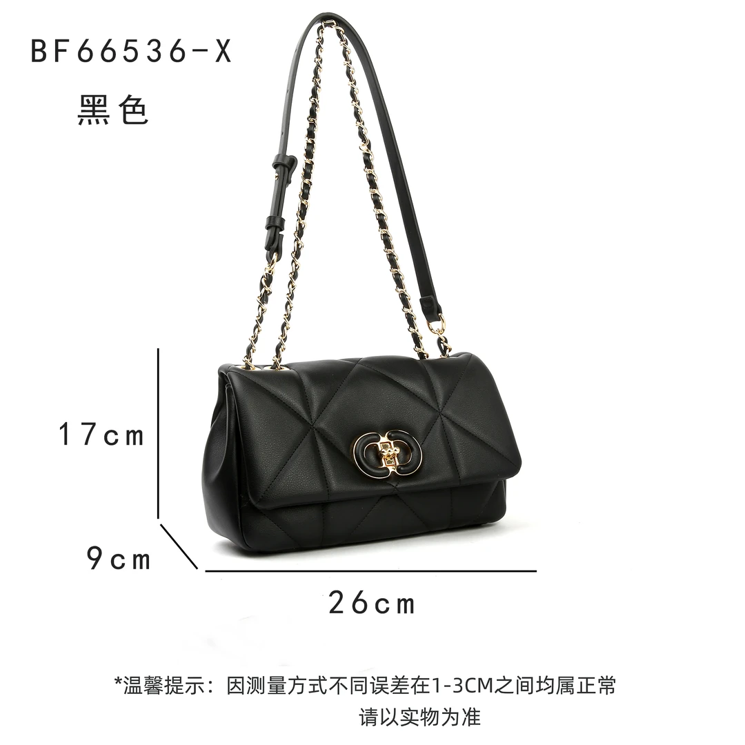 【佐伊甄选】BF-66536-黑色轻奢女士时尚潮流通勤腋下斜挎包
