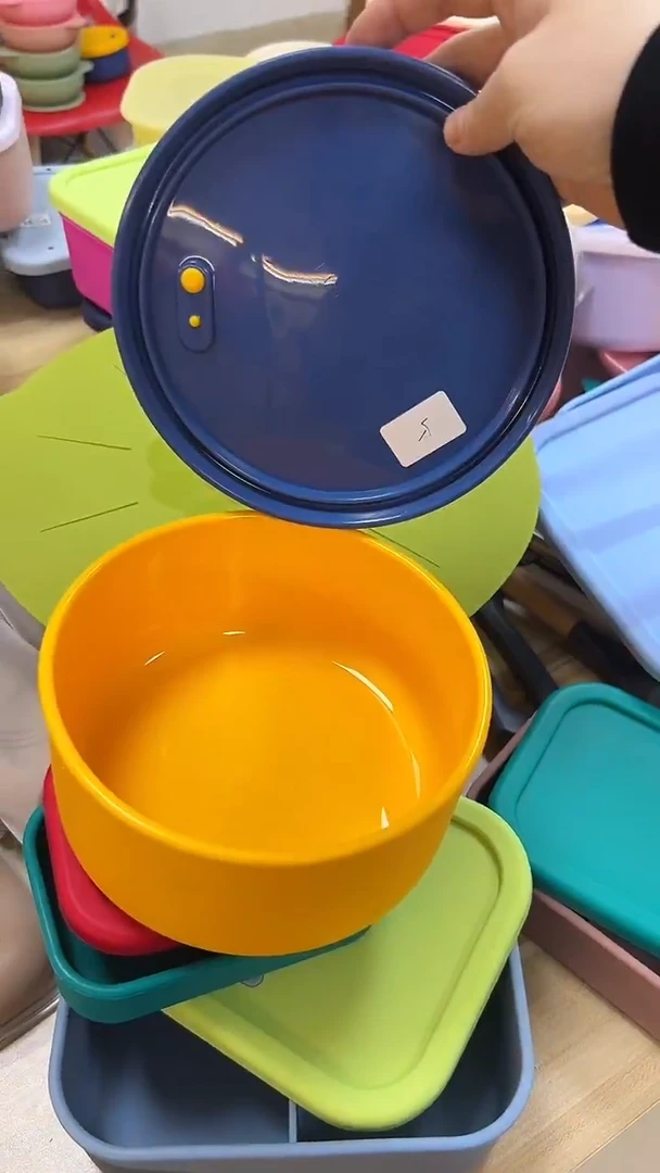 硅胶-黄底蓝盖-1300排气圆盒