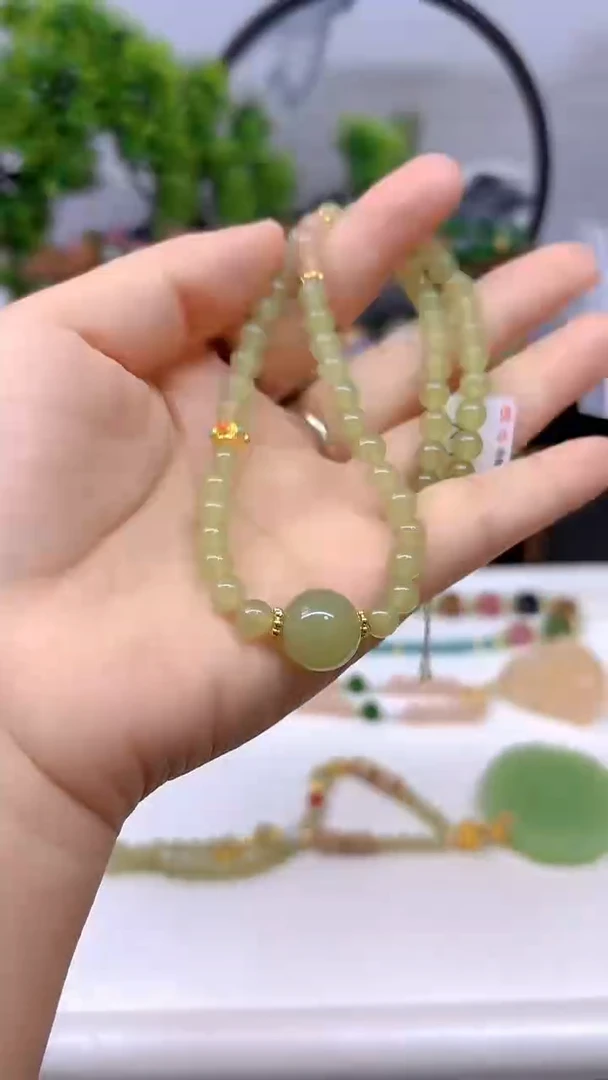 和田玉未镶嵌颈饰X714