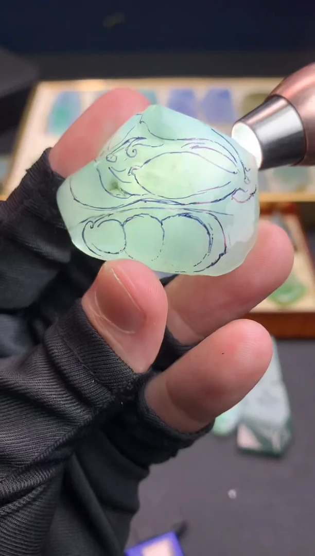 定制翡翠未镶嵌枫天然翡翠 裸石 （含工费）