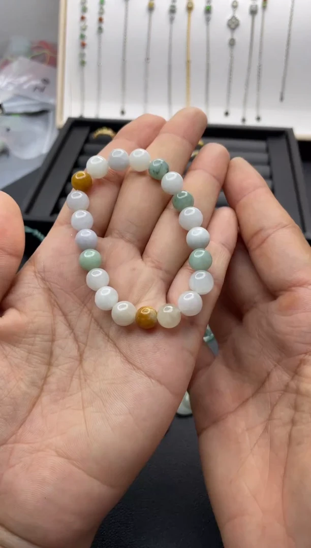 颈饰未镶嵌翡翠纯天然A货翡翠7