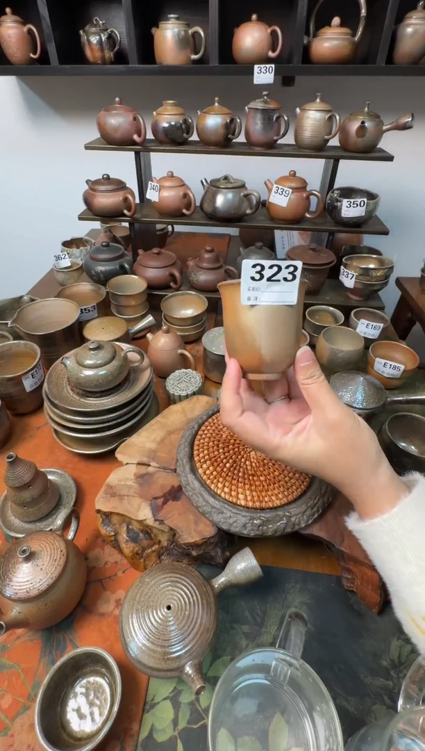 坭兴陶柴烧高闻香杯