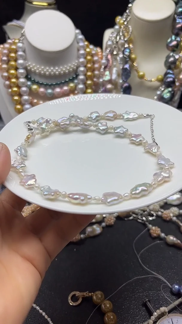 颈饰未镶嵌淡水珍珠多人