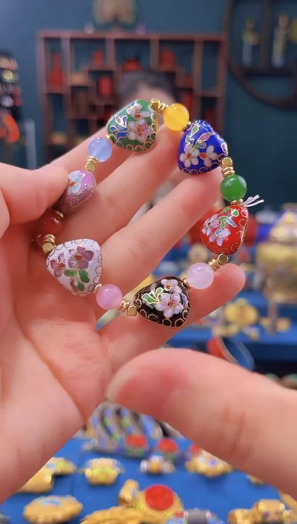 景泰蓝手串多宝色