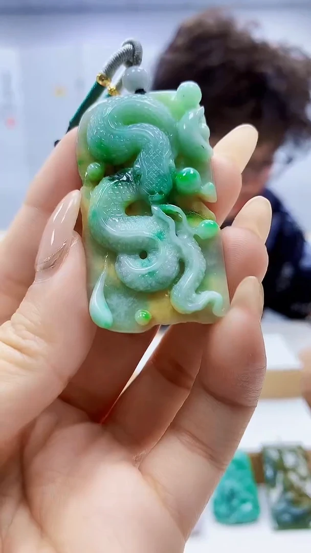 未镶嵌定制翡翠4688ty-毛货挂件10