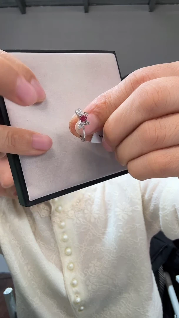 未镶嵌戒指红宝石优0753