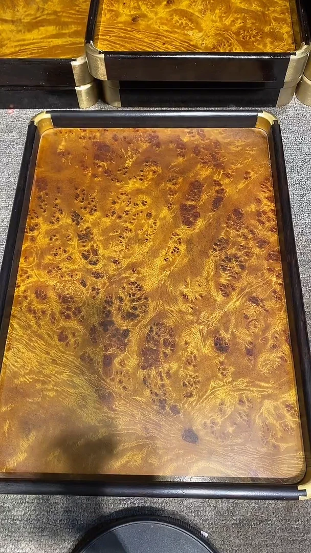 木木雕款水****?大茶盘一个