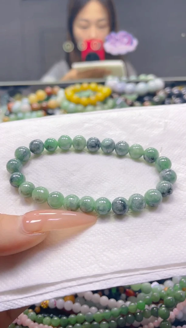 颈饰未镶嵌翡翠7MM