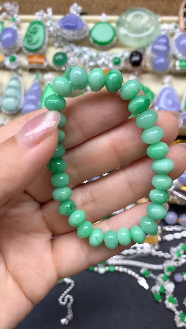 【闪购商品】翡翠手链未镶嵌48-中国好珍宝